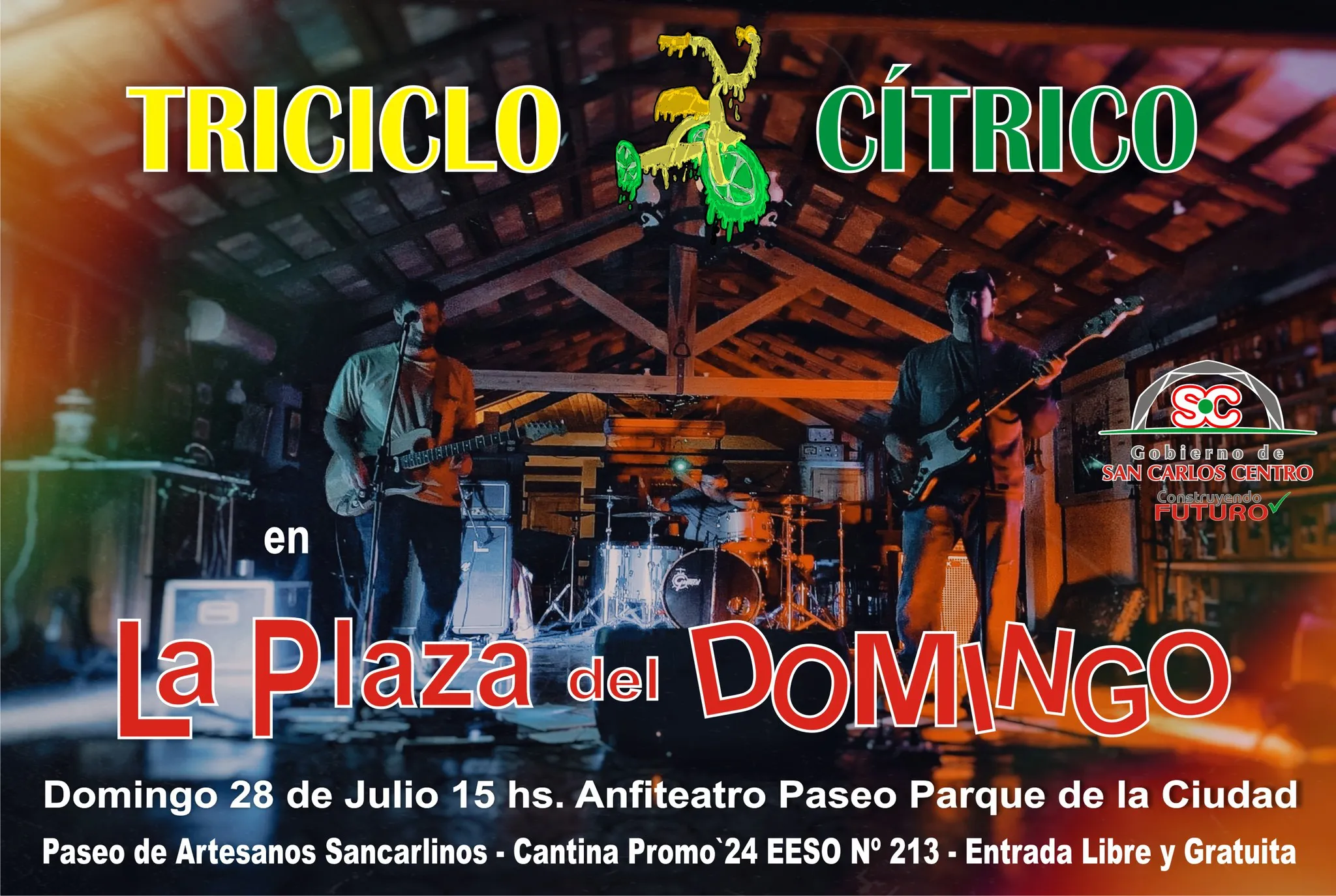 Este domingo: Música en el anfiteatro del Paseo Parque de la Ciudad